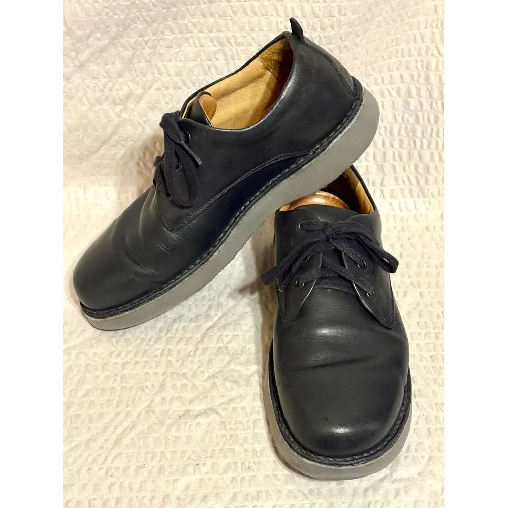 Samuel Hubbard Free M1100-010 Dark Blue Almost Black Leather Oxford US8 Portugal